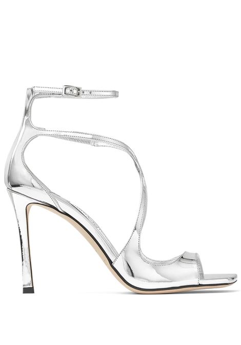 Sandali con effetto metallico in argento Jimmy choo - donna JIMMY CHOO | AZIA95QUISLVR